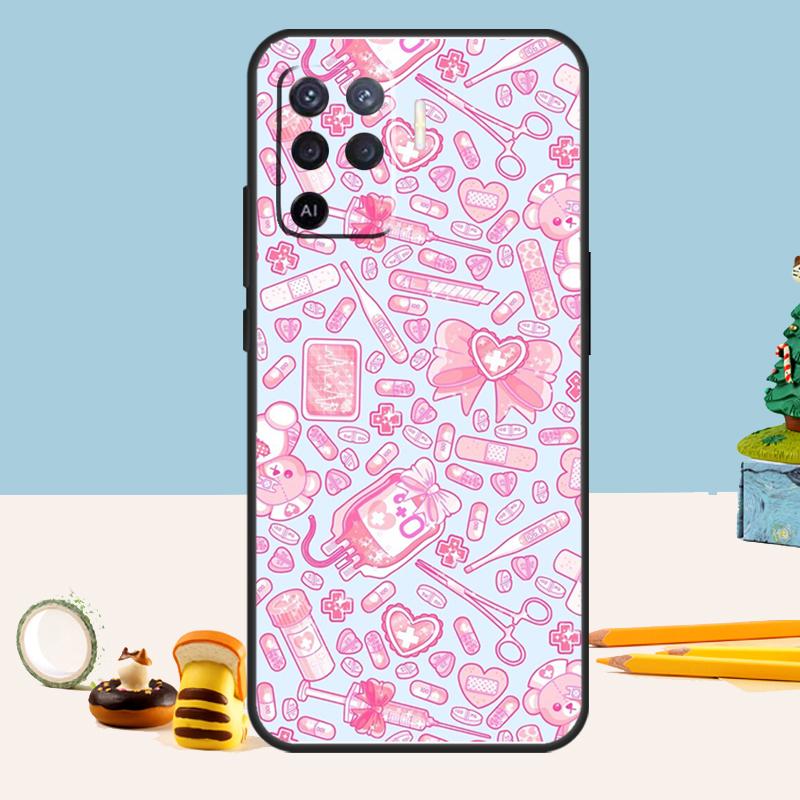 Medical Medicine Case For Oppo A98 A78 A58 A18 A38 A74 A94 A54 A15 A17 A57 A6 A5 Pro A16 A76 A96 A40 A60 A80