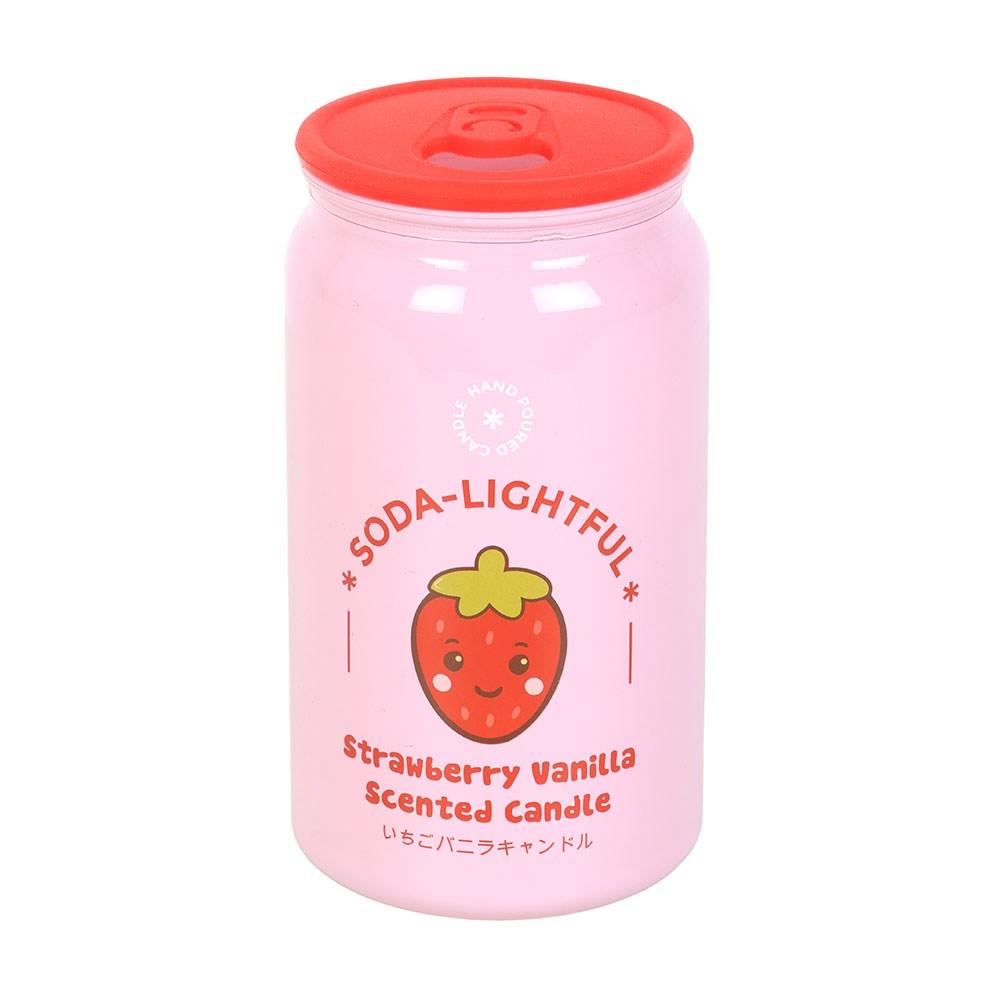 Something Different Soda-Lightful Strawberry and Vanilla Can Scented Candle