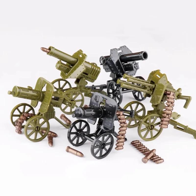 WWW2 Military Building Block 88mm Flak Gun Cannon  Weapons Figure Soldier Machine Gun Mecha Infantry Artillery Mortar Toys K053