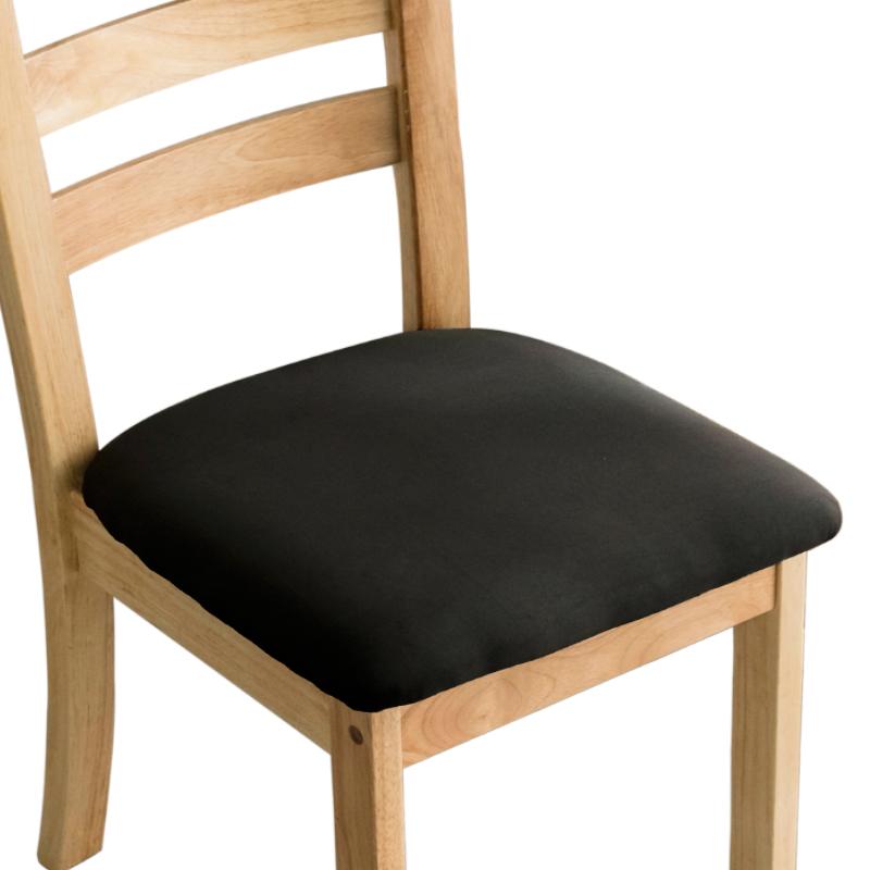 Hoge Zachte Spandex Eetkamer Gestoffeerd Kussen Effen Stoelzitting Hoes Afneembare Slipcovers met Wasbare Meubelbeschermer