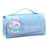 Pencil Pouch With Stress Relief Toys 21x11x6cm 3-Layer Storage For Students