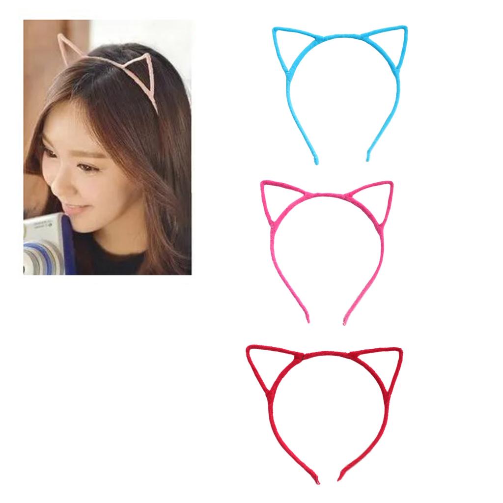 Cat Ear Headbands Cartoon Hairbands Candy Color Hair Hoop Headbands Cosplay Party Hair Accessory for Party