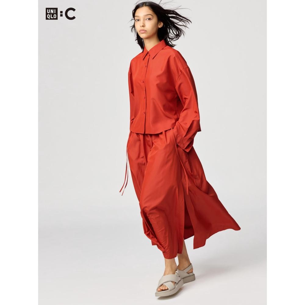 

Длинная юбка с разрезом Uniqlo Gather