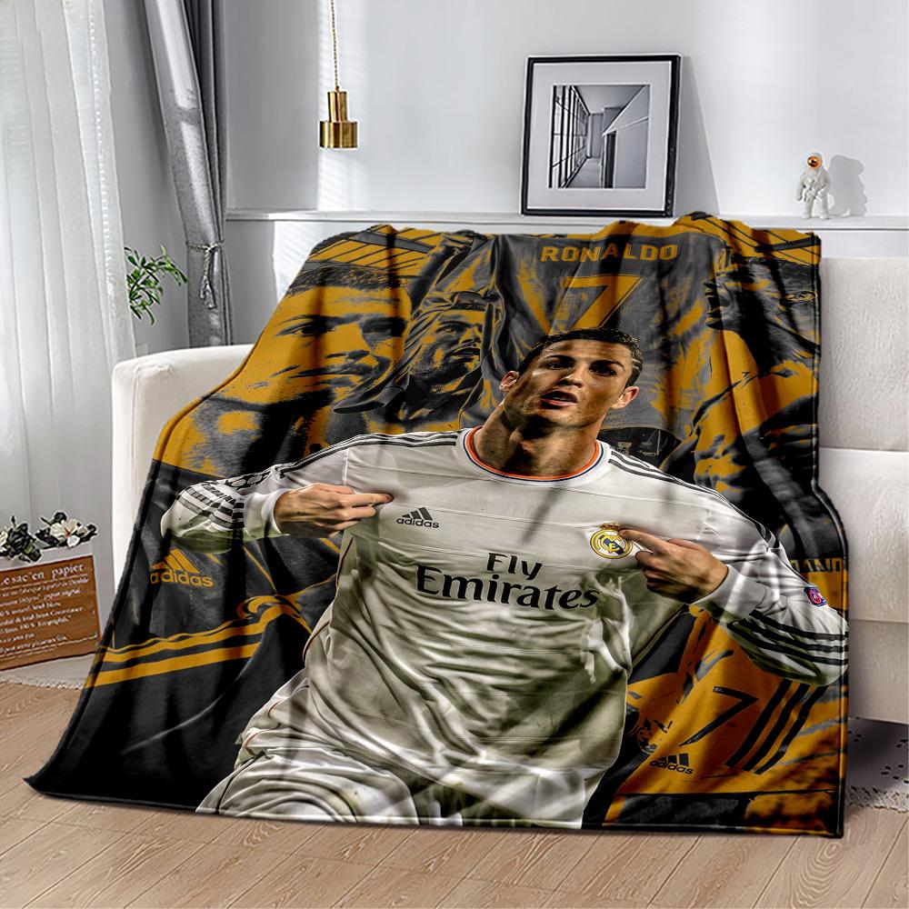 Ronaldo's Power Passion Blanket Soft Warm Cozy Great for Picnics Office Bed Four Seasons Universal Warmthful Decor