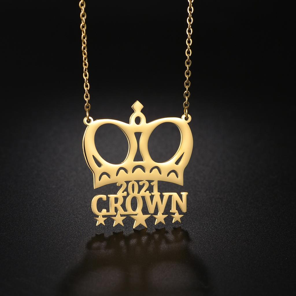 Atoztide Personalisierte Individuelle Fußball Sport Name Halskette Edelstahl für Damen Herren Anhänger Mode Geburtstag Schmuck Geschenk