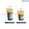  790ml/990ml Salad Oatmeal Cup Breakfast Double Cup Cereal Nut Yogurt Container Set With Dressing Holder Fork