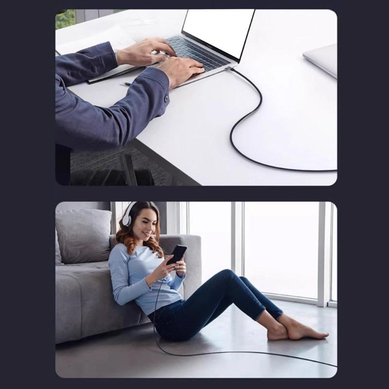 100w USB To USB C Cable Nylon Braided 90 Degree Elbow Fast Charging Data Cord For Mobile Phone Type C Quick Wire
