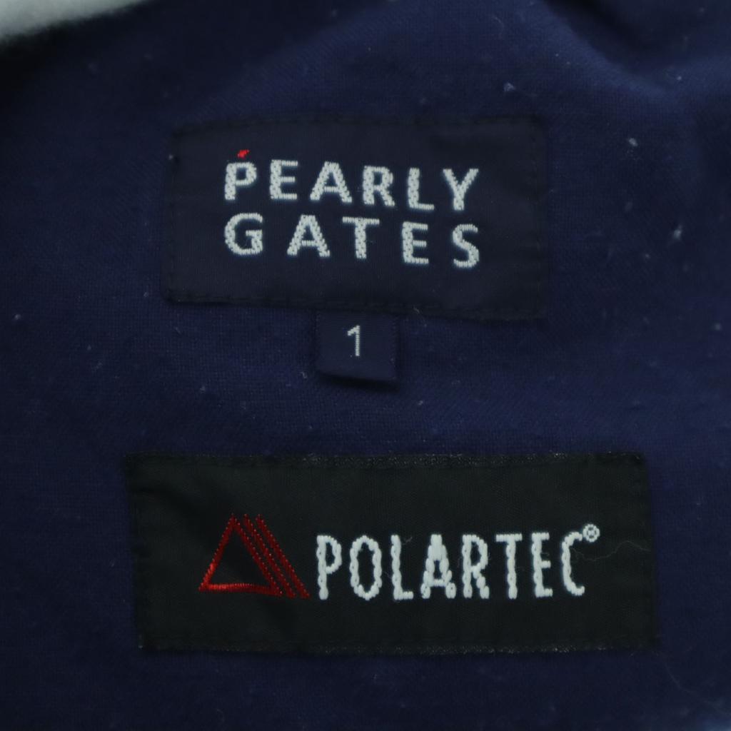 Pearly Gates POLARTEC English Letters Long Sleeve Half Zip Fleece Jacket Men's Used