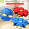 Portable Interactive Flying Saucer Ball Stomp Ufo Magic Balls, Flyer Transforming Glowing Jump Ball, Kids Bouncy Stomp Ball