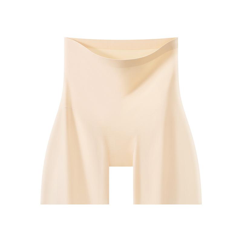 Female Summer Thin No Trace of Abdominal Antibacterial Ice Silk To Lift Hip Anti Go Out of Two in One Safety Underwear