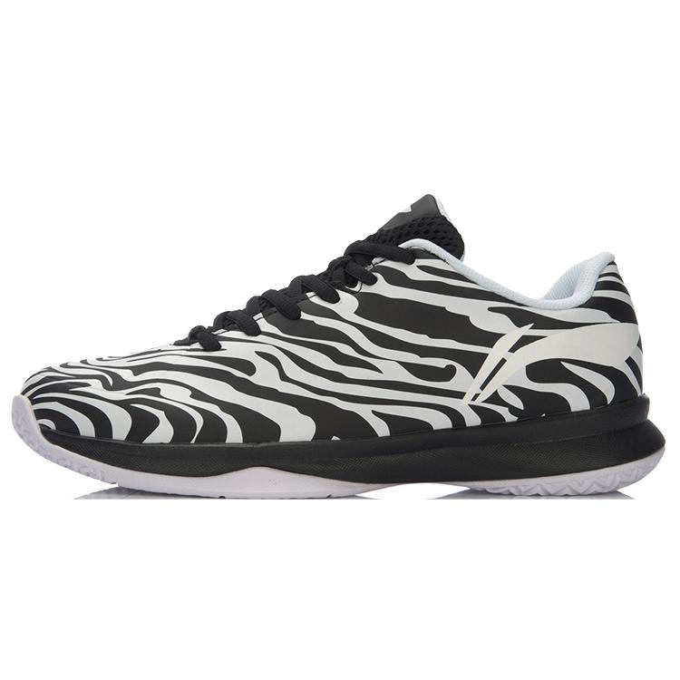 

New LiNing Tiger Paw 2 Low Top Performance Basketball Shoes Unisex White Black ABPL037-2 45.5