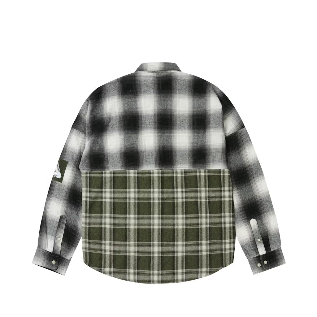 Palace SS26 Patchy Flannel Shirt 'Green' Men's P30SHT007