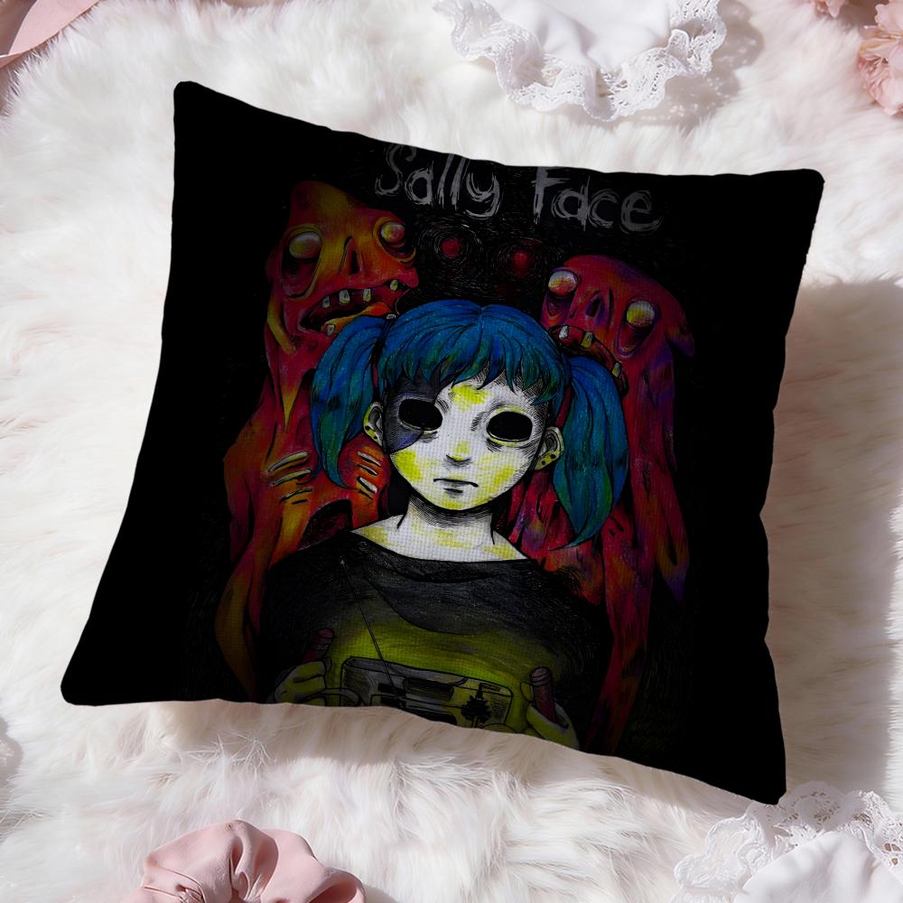 Band S-Sally F-Face Cushion Cover Premium Comfort Reversible Pillow Cove -Two in One Design for Any Room & Car Interior