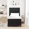 Box Spring Bed with Mattress Black 90 X 200 Cm Velvet