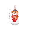 New Year Greeting Cards Cartoon Snake Blessing Pendant Gift Card Red Hanging Tags 2027 CNY Spring Festival Home Party Decor