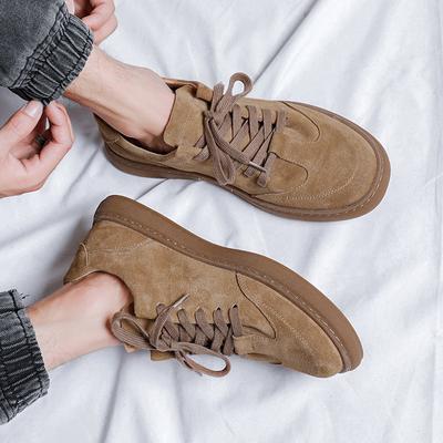 Fashion 2024 Outdoor Handmade Leather Casual Mens Shoes Design Sneakers Man Comfortable Men Walking Mountaineering Travel Shoes Driving