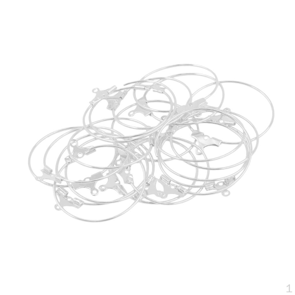 20 Pcs Rings Earring Beads Earwire