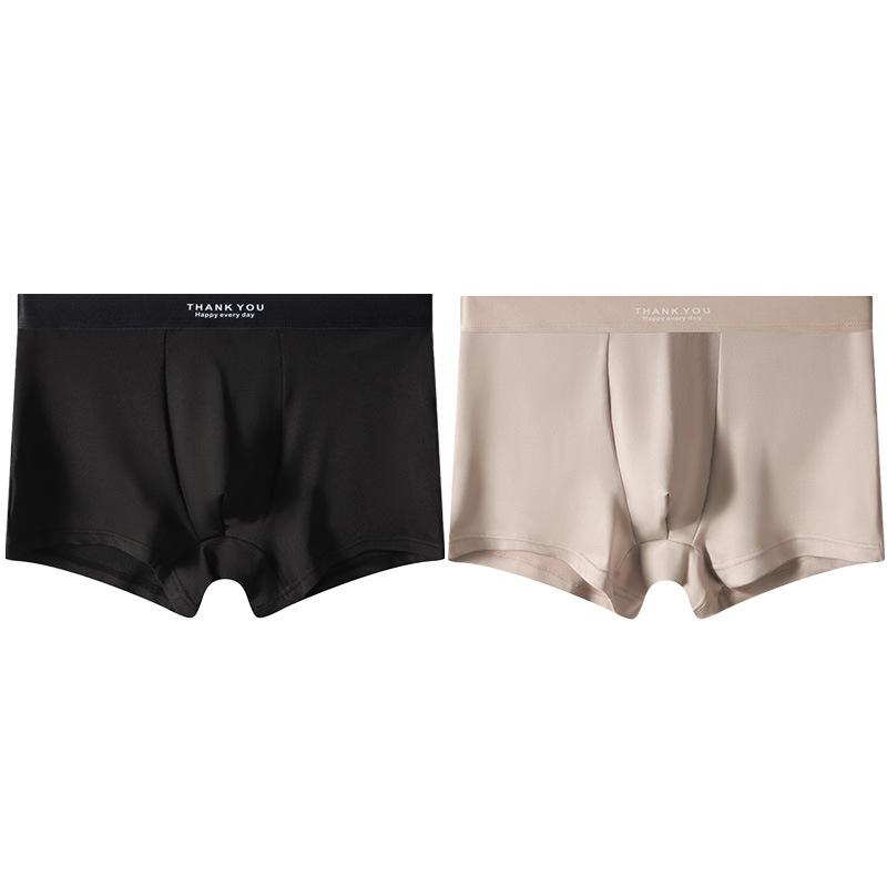 Men's Ice Silk Breathable Summer Boxer Briefs: Youthful, Simple, Comfortable Sportswear