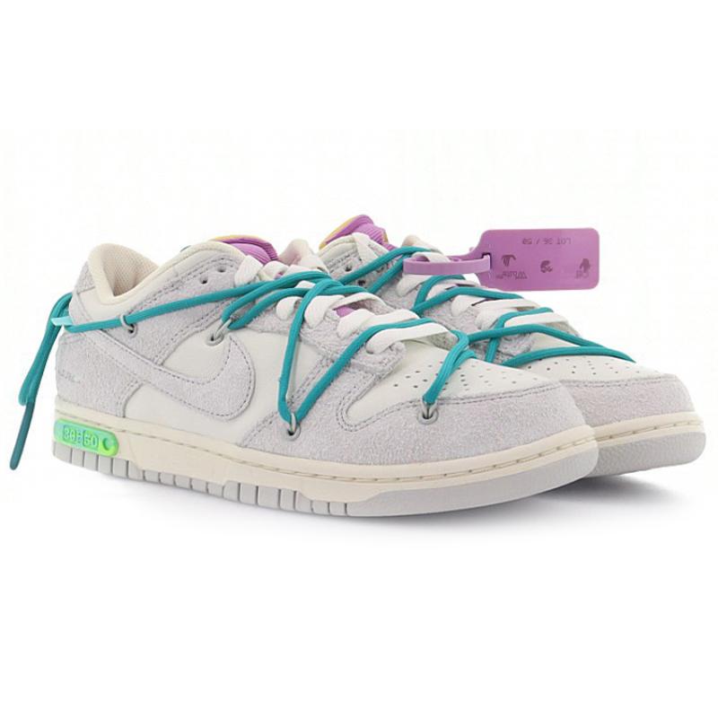 Nike Dunk Low Off White Lot 36 Skate Shoes Sneakers DJ0950-107