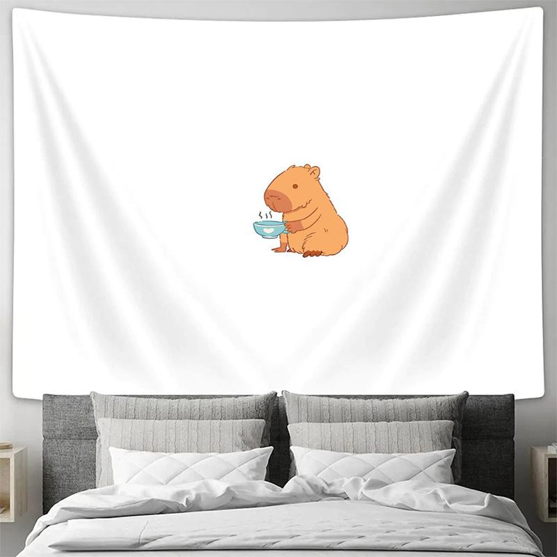 Süße Capybara Wandbehang Anime Ästhetik Zimmerdeko Studentenwohnheim Deko Gemütliche Wohnkultur Geschenk Trendige Wandkunst Naturliebhaber Geschenk