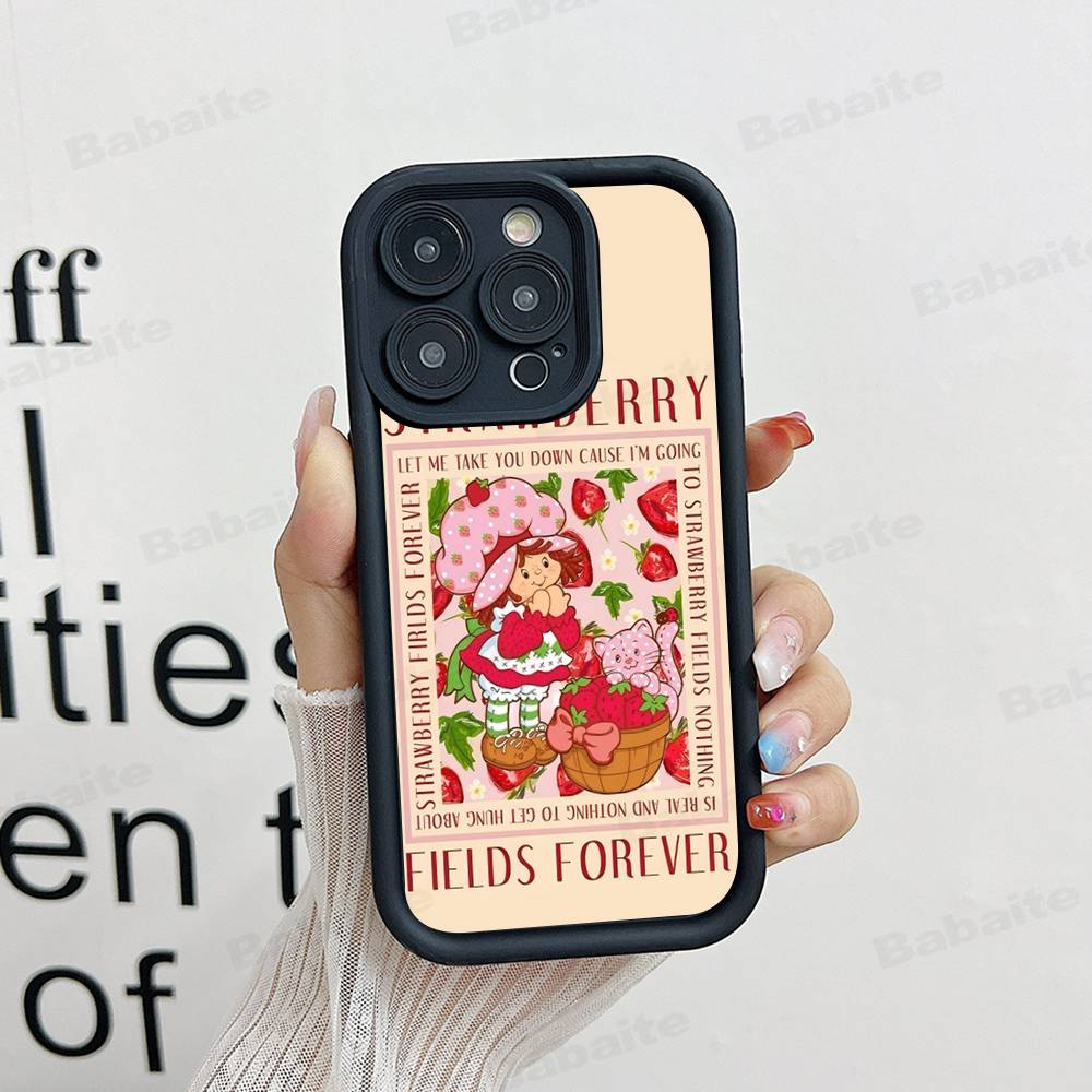 S-Strawberry-shortcake Girl Phone Case For IPhone 11 12 13 14 15 16 17 Pro Max Plus Shockproof Protecti Case