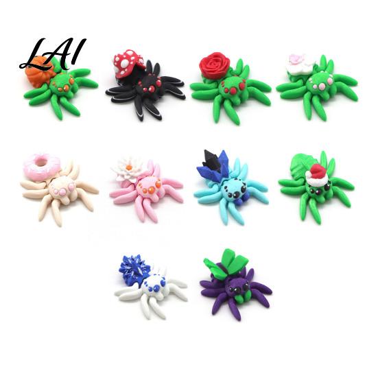 PLA Craft Gifts 3D Printed Spider Figurine Articulated Fidget Toy Movable Joints Ornamental Pieces for Windowsill Animal Creative Desktop Ornaments
