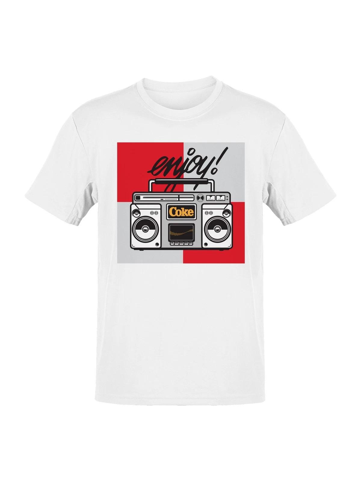Officially Licensed Coca Cola Retro Boombox Enjoy Coke Men s T-shirt M