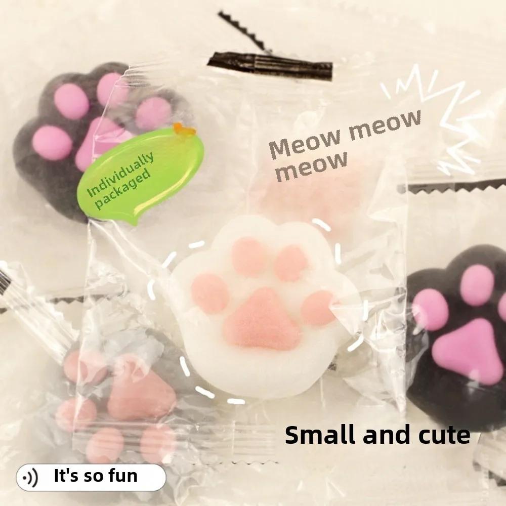 Mini Cat Paw Squishy Toy for Stress Relief, Stretch Sensory Fidget Toys for Kids Adults, Anti-Anxiety Squishies Squeeze Gift