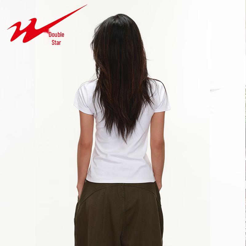 Shuangxing Women's American Fit Cotton T-Shirt