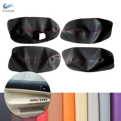LHD For VW Passat B5 1998 1999 2000 2001 2002 2003 2004 2005 Car Interior Door Handle Armrest Panel Microfiber Leather Cover