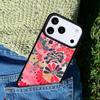 Japanischer Stil Florale Textur Handyhülle Für iPhone 17 AIR 16 Pro Max 15 14 Pro 11 12 13 Stoßfeste Silikonhülle