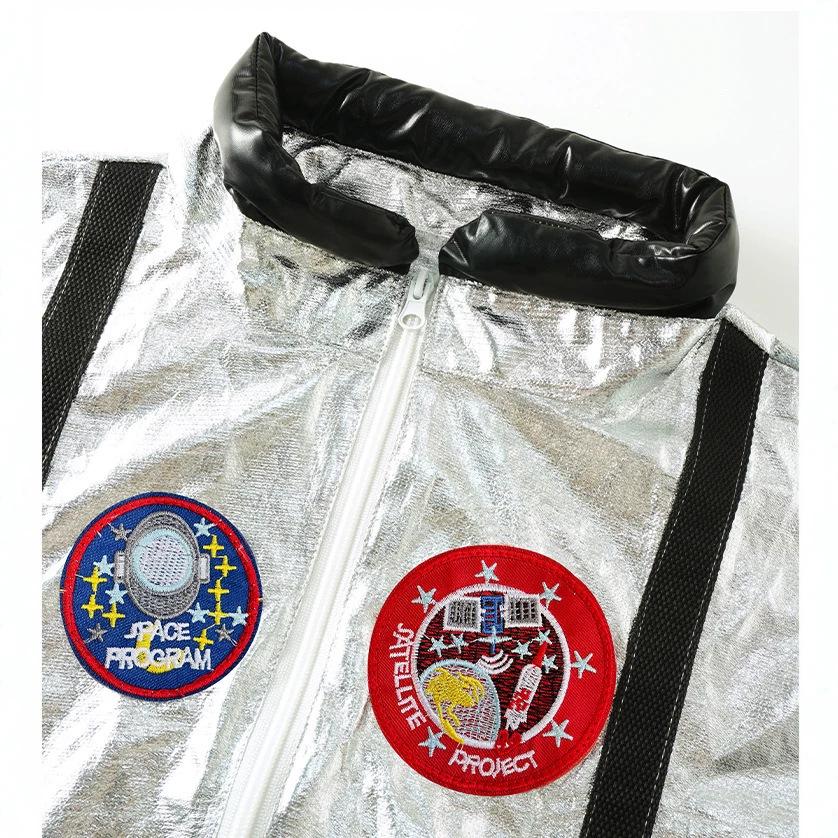 Halloween Astronaut Costume Jumpsuit Cosplay Outfit Space Suit Carnival Party Space-themed Performance Costume Bodysuit Outfit