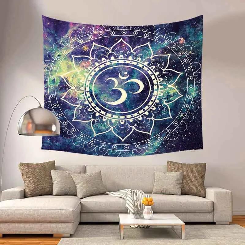 Tapestry Bedspread Yoga Mat Blanket Colorful Mandala   Home Decor Wall Hanging