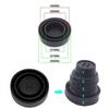 2Pcs Universal Seal Cap Rubber Dust Cover for Car Headlight Fog Lamp Housing Kit