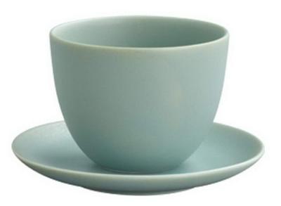 PEBBLE Cup Saucer 180ml Moss Green 17145 &