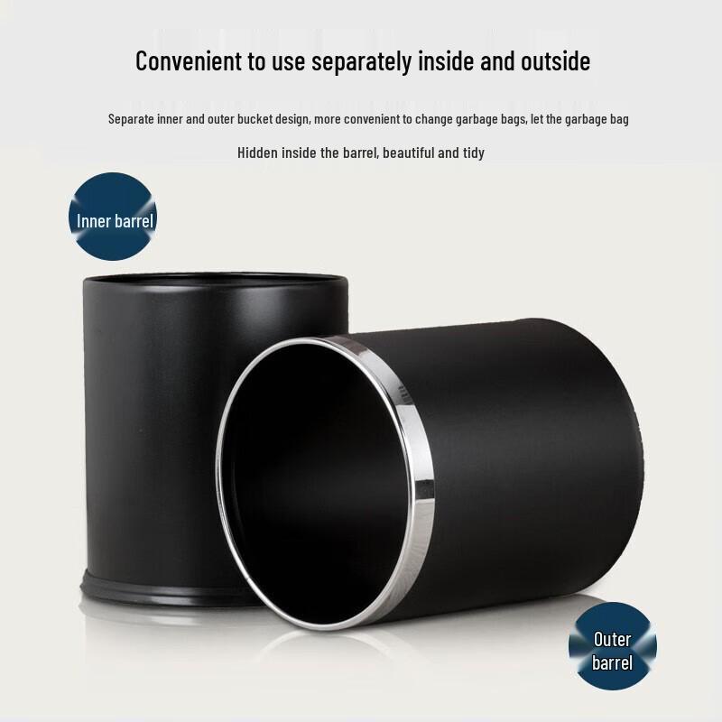 Nordic Style Fireproof Waterproof 10L Plastic Trash Can