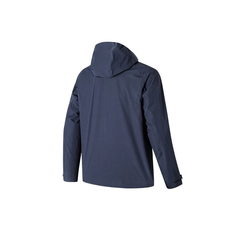 Anta X Xiao Ye Jia Ze Collaboration Series Comprehensive Training Casual Hooded Woven Sports Jacket Men Jacket Navy-Blue 152217649-1