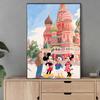 Diamond Mosaic Colorful Diamond Painting Mickey, Minnie and Donald Duck Full Round Embroidery Cartoon Creative Hobbies Wall Decor