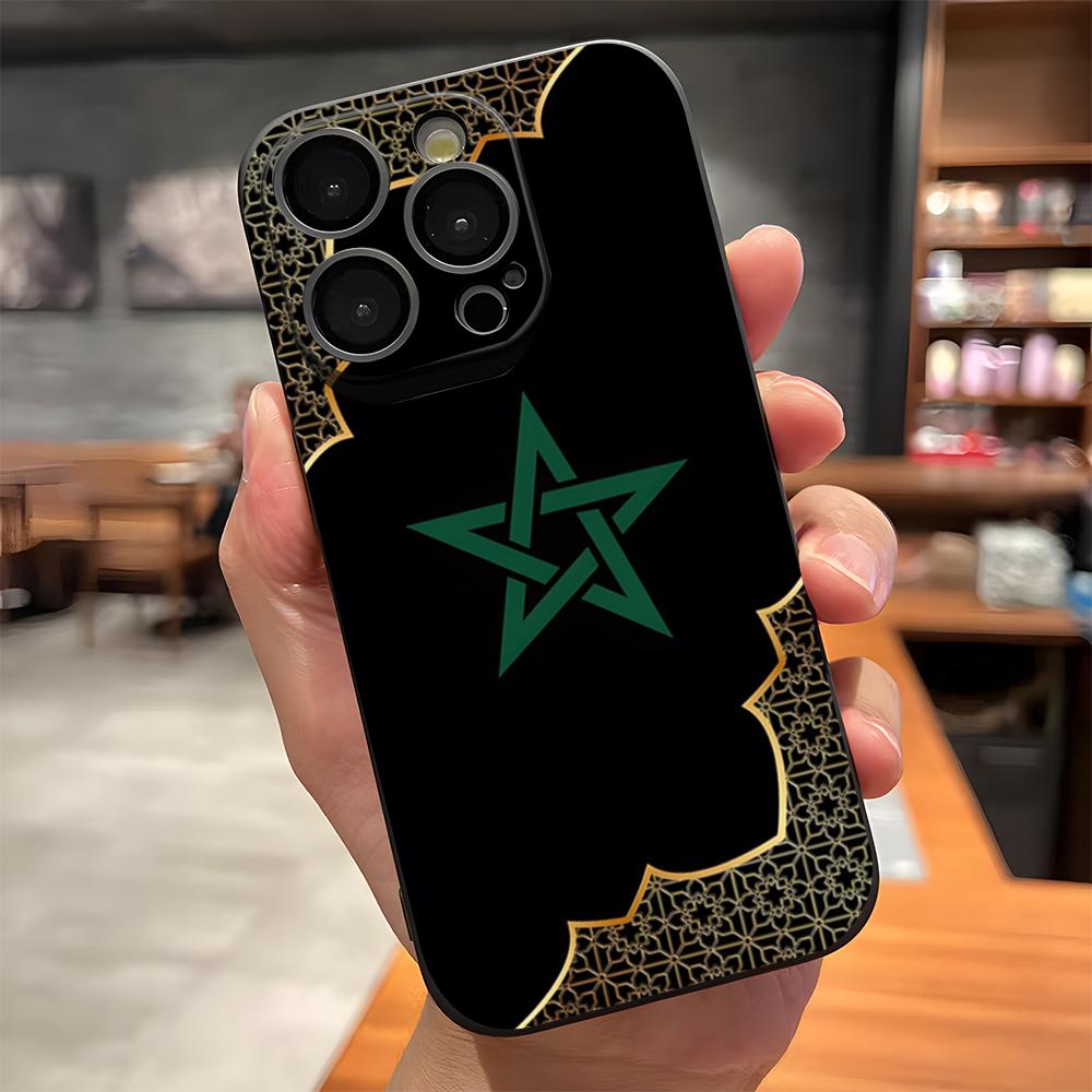 

Morocco Flag Phone Case For IPhone 17 Pro Max 15 Pro 16 14 Plus 12 13 Mini 11 Pro Shockproof Soft Cover iPhone15 Plus