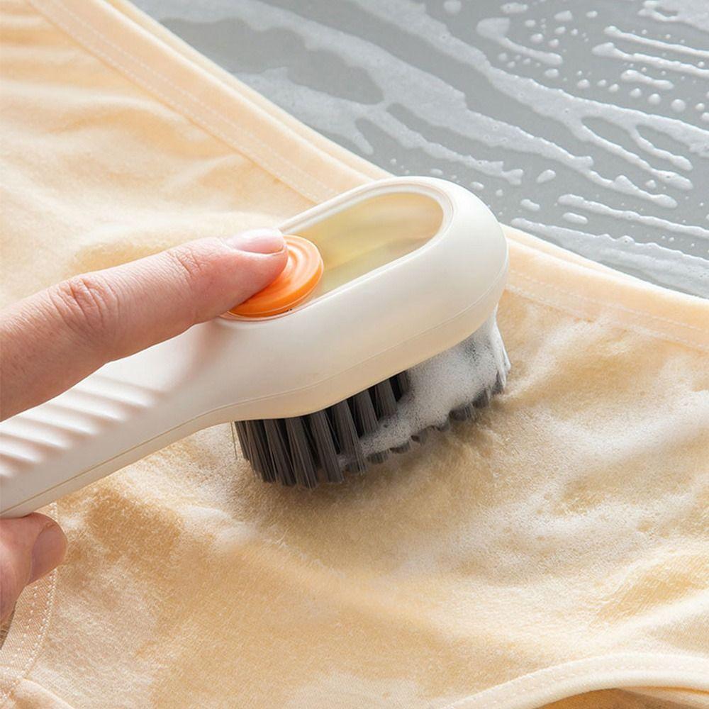 Brosse Ajouter du liquide Brosse de nettoyage pour vêtements Brosse à linge pour chaussures Brosse de nettoyage hydraulique automatique