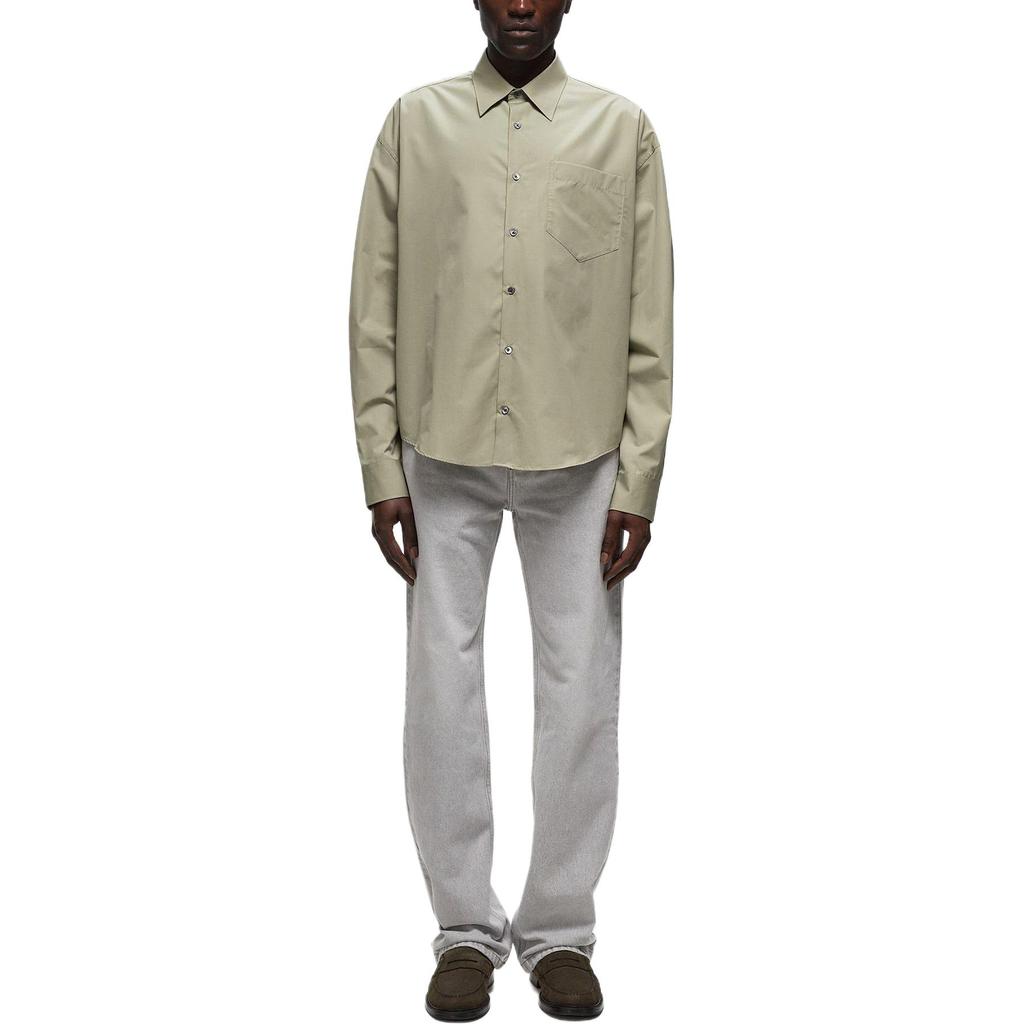 AMIPARIS Straight-collar Cotton Shirt USH116CO0063-317