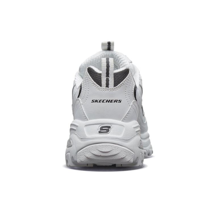 Skechers D'Lites Gs White/Black Women's 11931-WBK