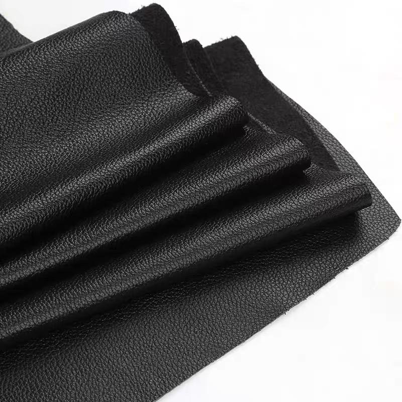 Schwarzes dünnes Rindsleder 1,0 mm echtes Leder Sitz, Sofakissen, weiches Ledermaterial, dünne Narzenschicht, reines Ledergewebe, Leder