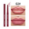 Pink Waterproof Automatic Matte Lip Liner - Smudge-Proof Lipstick Pencil