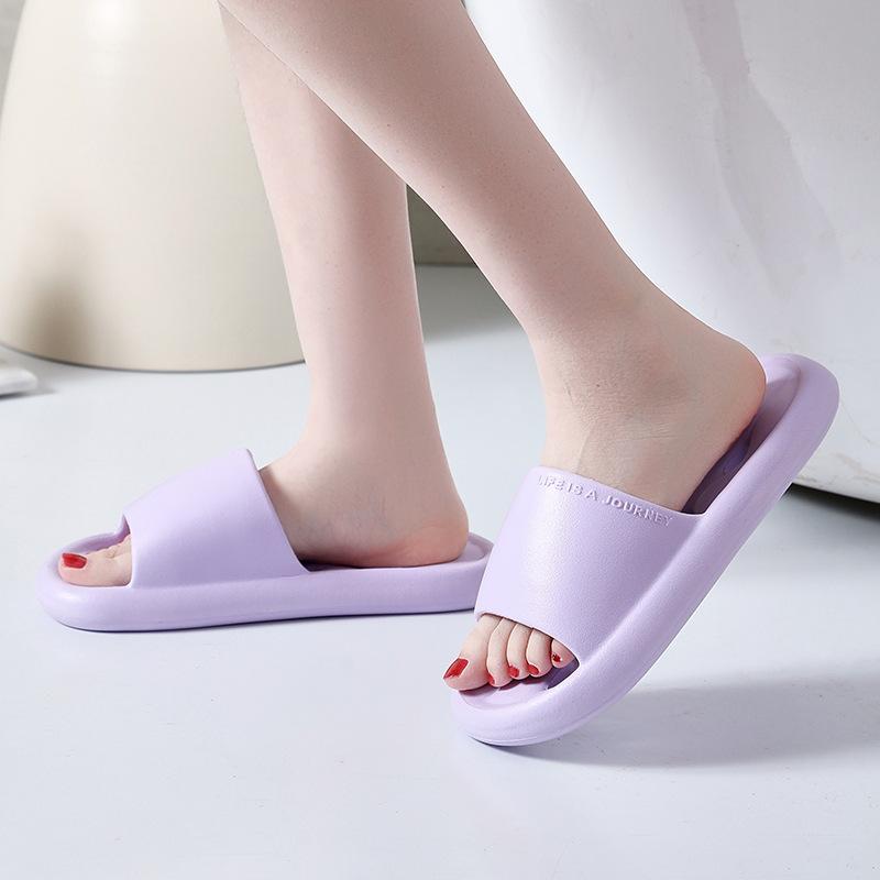 Summer slippers eva deodorant home cool slippers men and women couples can wear home bathroom slippers non-slip deodorant