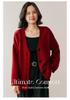 2026 Autumn/Winter Women's Oversized V-Neck Cashmere Cardigan Sweater