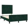 Bed Frame without Mattress Dark Green 120x200 cm Velvet