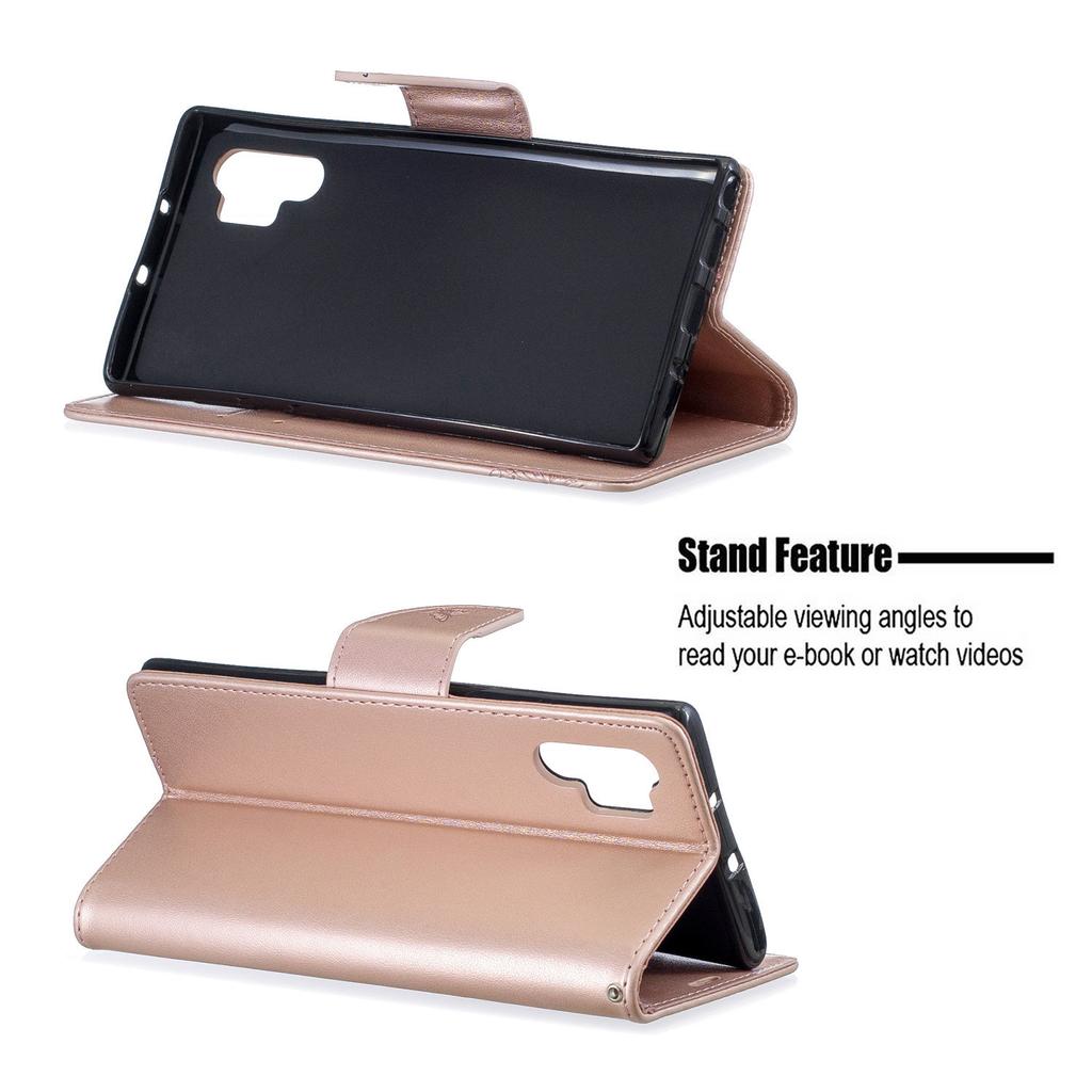 Applicable To iPhone11 Mobile Phone Leather Case Samsung Note10 + Butterfly Embossed Card Holder Protective Case 7plus