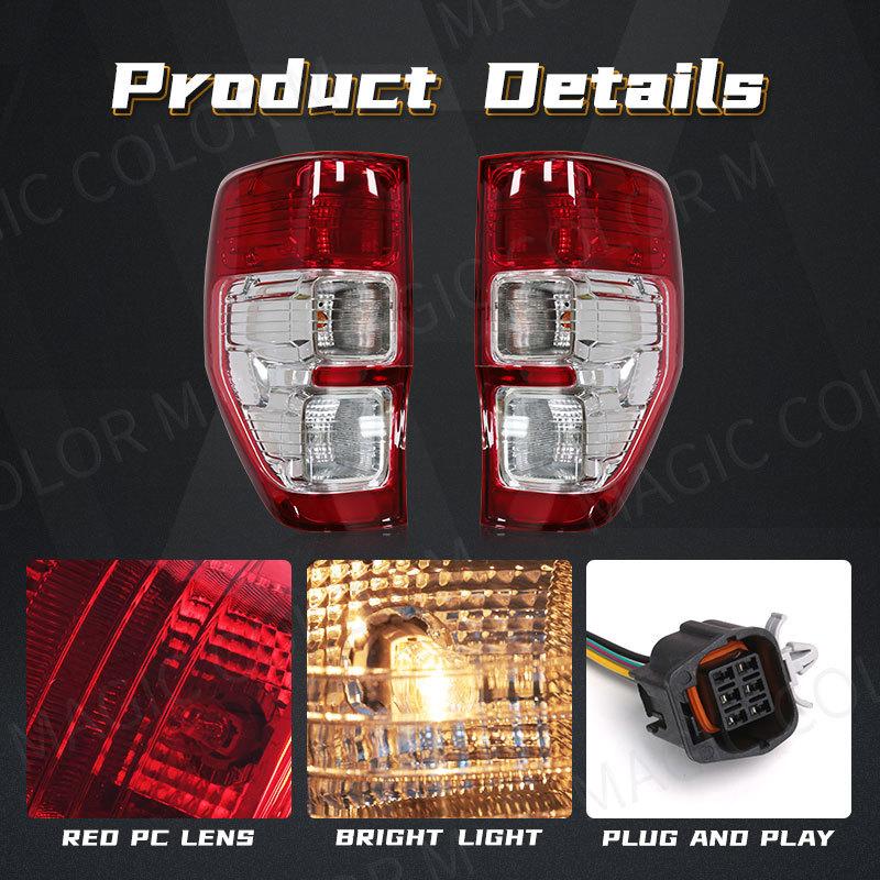 Car Light For Ford RANGER Ute PX XL XLS XLT 2011 2012 2013 2014 2015 2016 2017- LED Tail Lamp Rear Brake Turn Signal Light