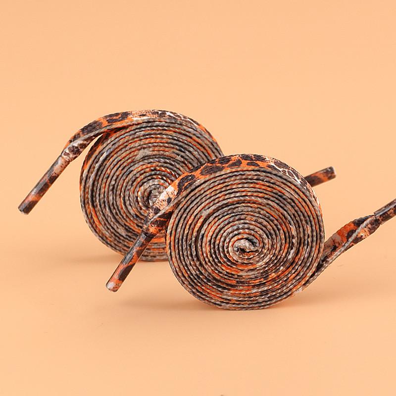 

1 пара унисекс кроссовок парусиновая обувь шнурки для всех видов обуви классические шнурки с леопардовым принтом женские мужские плоские шнурки креативные 80cm